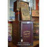 HORIMANS TOLEWARE TEA CABINET AND OTHER SIMILAR TINS