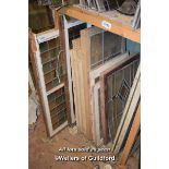 COLLECTION OF LEADLIGHT WINDOWS