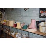 LARGE COLLECTION OF LAMP SHADES