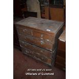 CHEST OF DRAWERS AND A FOUR DRAWER FILING CABINET