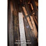 BAY CONTAINING A LARGE QUANTITY OF RECLAIMED FLOORBOARDS