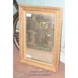 GILT FRAMED BEVELLED MIRROR