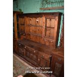 20TH CENTURY PINE DRESSER, 175CM WIDE