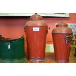 THREE VINTAGE FIRE BUCKETS