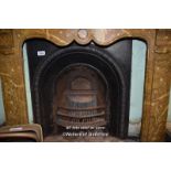 DECORATIVE CAST IRON FIRE INSERT