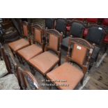 SET OF FOUR LATE VICTORIAN MAHOGANY DINING CHAIRS