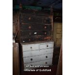 TWO VICTORIAN CHEST OF DRAWERS