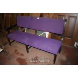 UPHOLSTERED BENCH SEAT