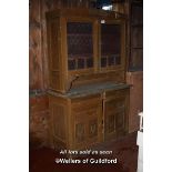 ARTS AND CRAFTS WALNUT CABINET, 130CM WIDE