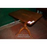 19TH CENTURY MAHOGANY TRIPOD CENTRE TABLE, 76 X 61CM (1945 IPS)