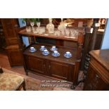 VICTORIAN MAHOGANY SERVING BUFFET, 115CM WIDE (1416 HHS)