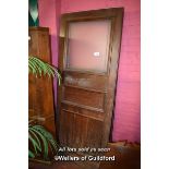 PAIR OF PART GLAZED MAHOGANY DOORS, EACH DOOR 211CM X 83CM