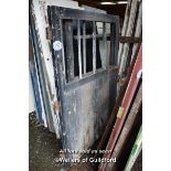 SMALL PAIR OF CATTLE SHED DOORS, TOTAL SPAN 244CM X 183CM HIGH