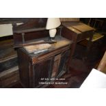 VICTORIAN PINE CLERKS DESK AND A CHIFFONIERE