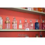 SHELF OF APOTHACARY JARS