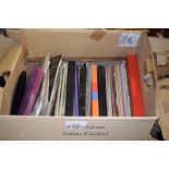 LARGE BOX OF MIXED VINYL RECORDS OF DIFFERENT GENRES