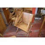 PAIR OF PITCH PINE GLASTONBURY CHAIRS