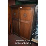 1920S OAK WARDROBE