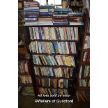 SIX SHELF BOOKCASE FULL OF MIXED BOOKS