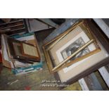UNFRAMED WATERCOLOURS AND PRINTS ETC