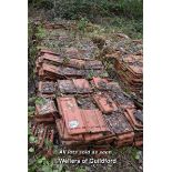 LARGE RUN OF TULERIES DE BEAUVAIS SINGLE ROOF TILES (FIVE PILES IN RUN)