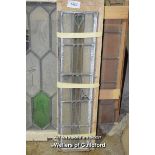 PAIR OF MATCHING LEADLIGHT PANELS, EACH 19CM X 86CM