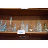 SMALL QUANTITY OF GLASS MEDICINE BOTTLES