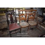 SEVEN ASSORTED MIXED CHAIRS