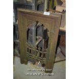 DECORATIVE CAST IRON FIRE FRONT, 55CM X 93CM