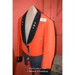 RED MILITARY DRESS JACKET ON TAILORS DUMMY