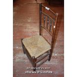 PROVINCIAL RUSH SEATED CHILDS CHAIR