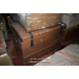 VICTORIAN DOMED TOP TRUNK, 101CM WIDE