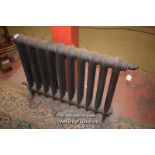 CAST IRON SINGLE BAR TEN COLUMN RADIATOR, 80CM X 12CM X 66CM