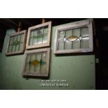 COLLECTION OF LEADLIGHT WINDOWS