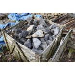 CRATE CONTAINING ROCKERY STONES