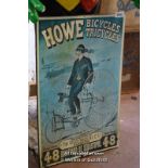 HOWE BICYCLE ADVERTISING POSTER