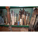 COLLECTION OF STAIRCASE NEWEL POSTS