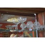 ENORMOUS CHAMPAGNE BOWL AND OTHER GLASSWARE