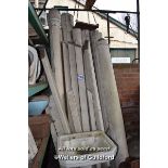 LARGE QUANTITY OF WOODEN COLUMNS