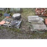 TWO PALLETS OF MIXED COPING STONES ETC