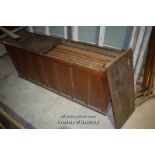 VERY LARGE OAK STORAGE CHEST