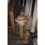 COLLECTION OF FRUITWOOD MACHINE PARTS MADE BY THE QUAKERS FROM FOXES MILL WELLINGTON