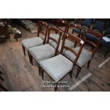 SET OF SIX VICTORIAN MAHOGANY DINING CHAIRS