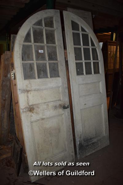 PAIR OF ARCHED TOP DOORS