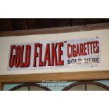 VINTAGE METAL SIGN 'GOLD FLAKE CIGARETTES', 152CM X 50CM (22099 WIS)