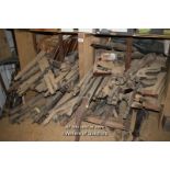 LARGE QUANTITY OF MAINLY WOODEN TABLE LEGS