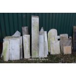 LARGE QUANTITY OF MIXED MARBLE SECTIONS