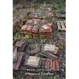 LARGE RUN OF TULERIES DE BEAUVAIS SINGLE ROOF TILES (FOUR PILES IN RUN)