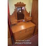 EDWARDIAN DRESSING CHEST WITH JEWEL DRAWERS OVER THREE LONG DRAWERS, 106CM WIDE (1977 ATS)