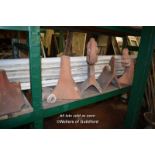 COLLECTION OF TERRACOTTA ROOF FINIALS